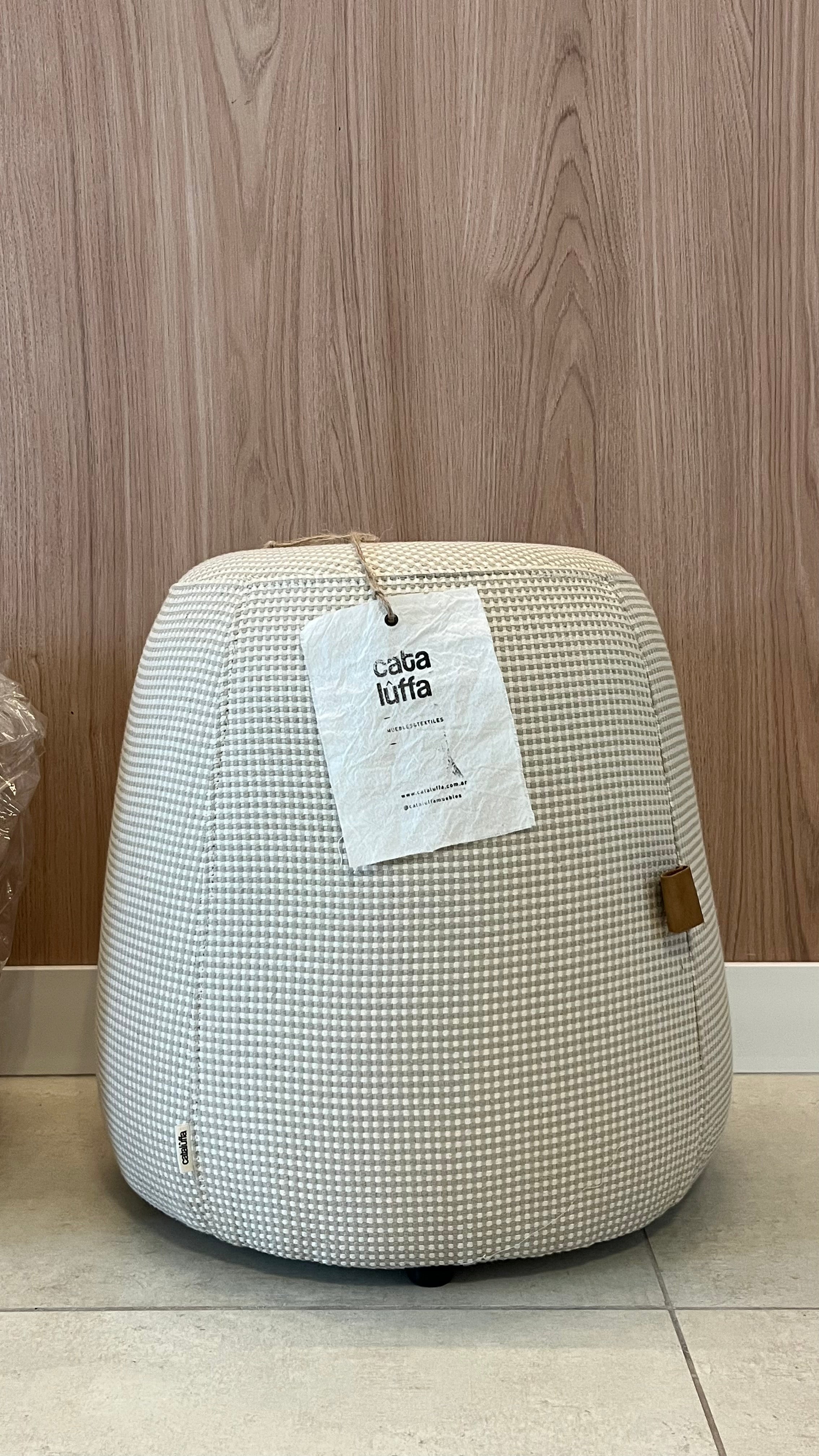 Puff #44 - Jacquard Beige