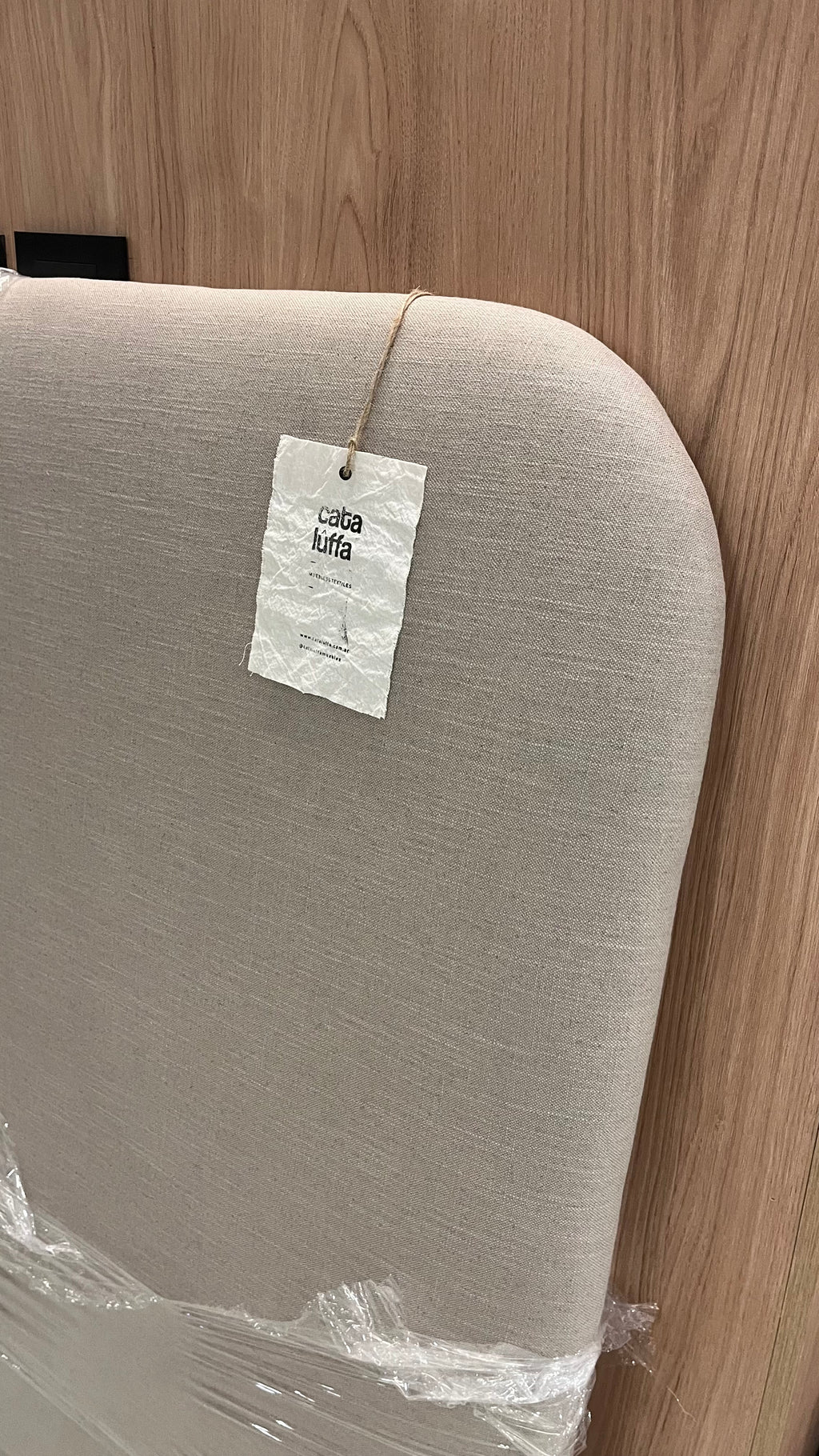Respaldo de cama Curve Lino