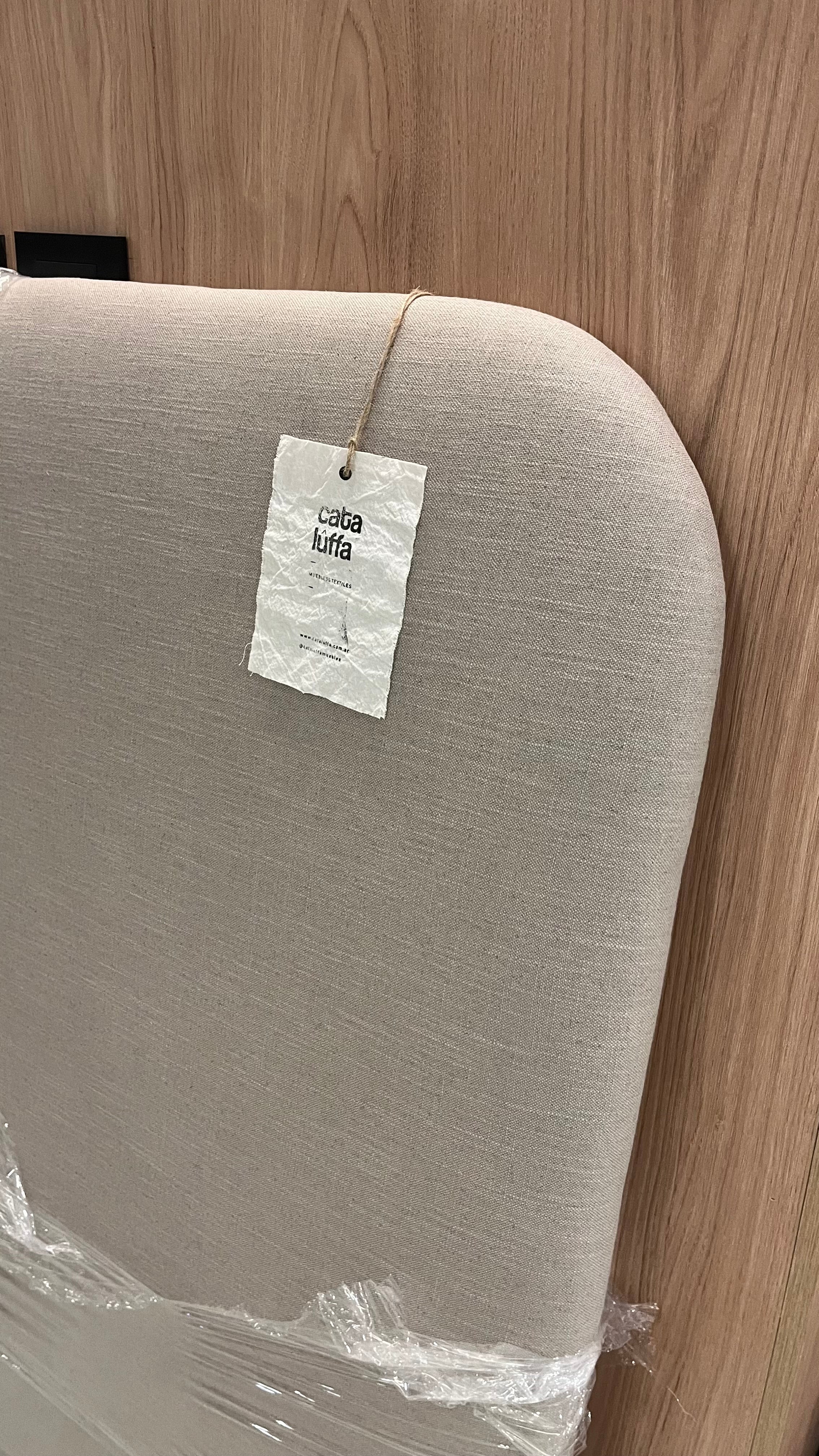 Respaldo de cama Curve Lino