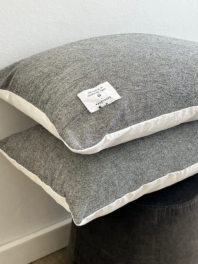 Almohadón Jaspeado Black / Tusor