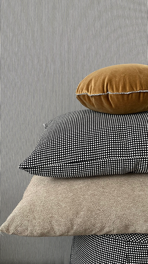 Almohadón redondo Pana Gold