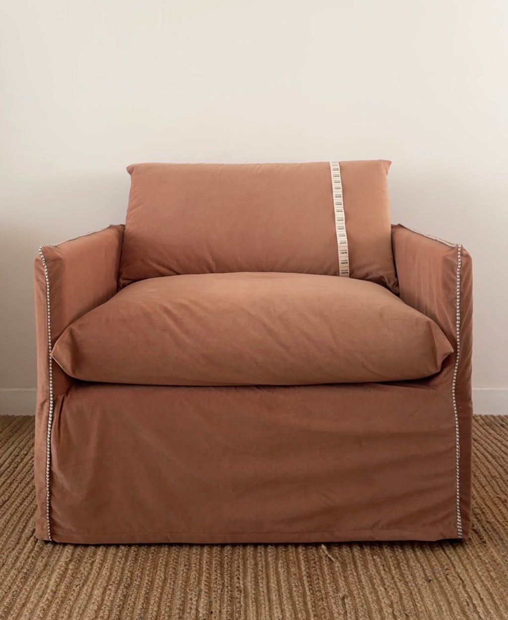 Sillón enfundado Catalina Individual | Funda removible lavable