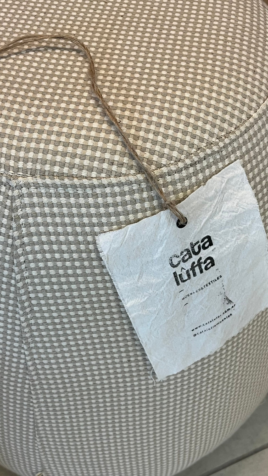 Puff #44 - Jacquard Beige