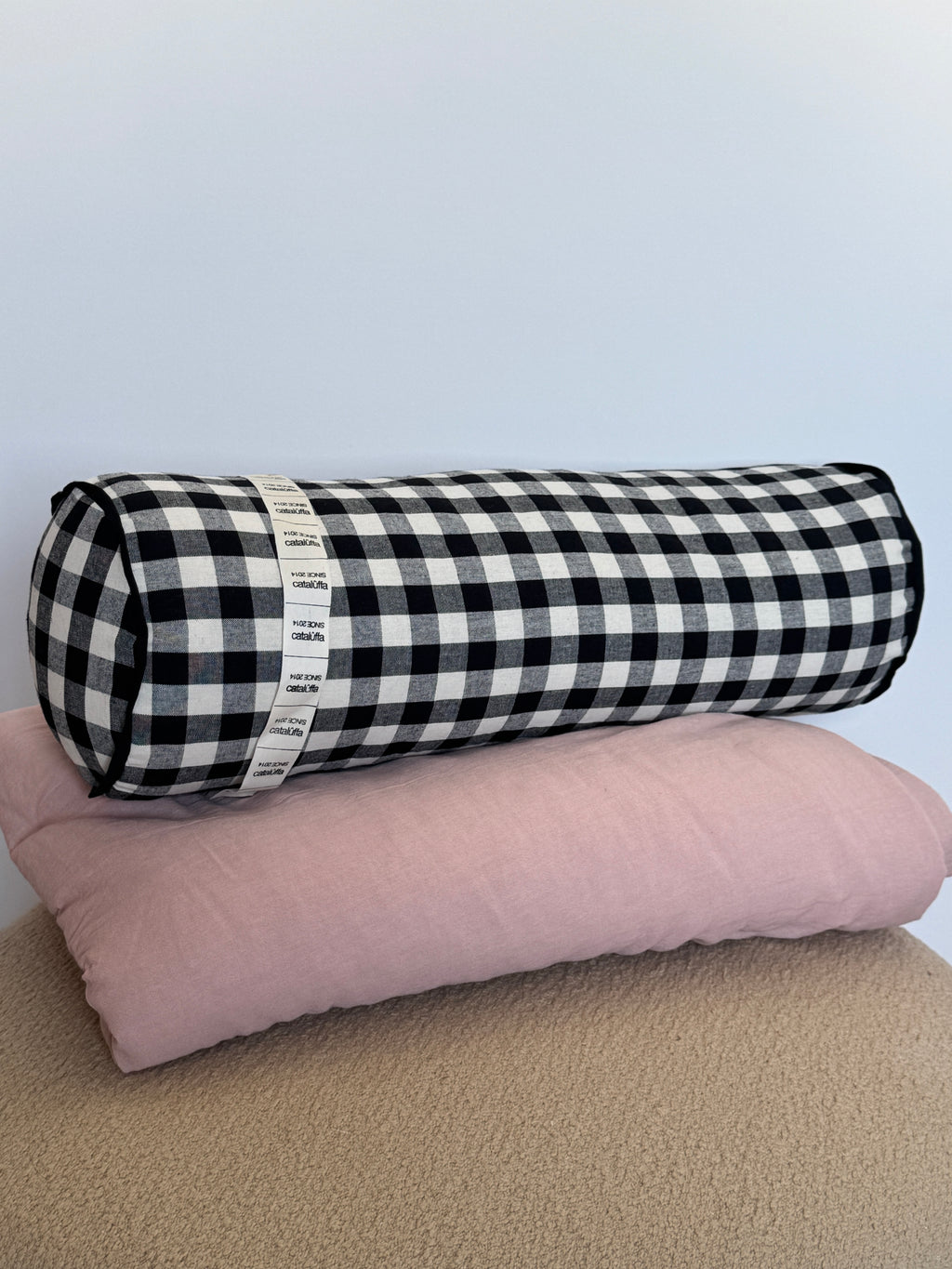 Almohadón Cilindro Cuadrille Black