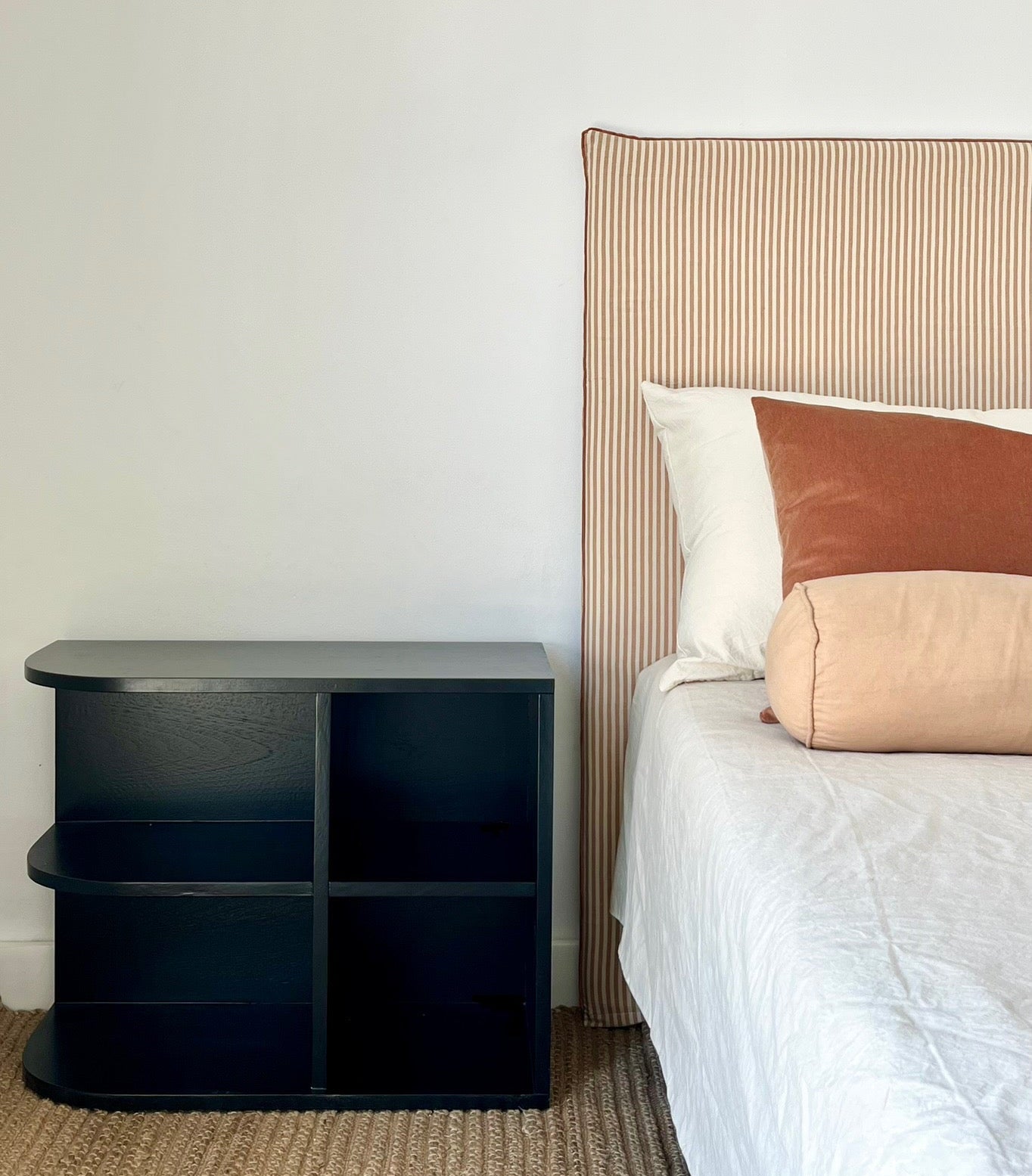 Respaldo Enfundado Algodón c/ vivo