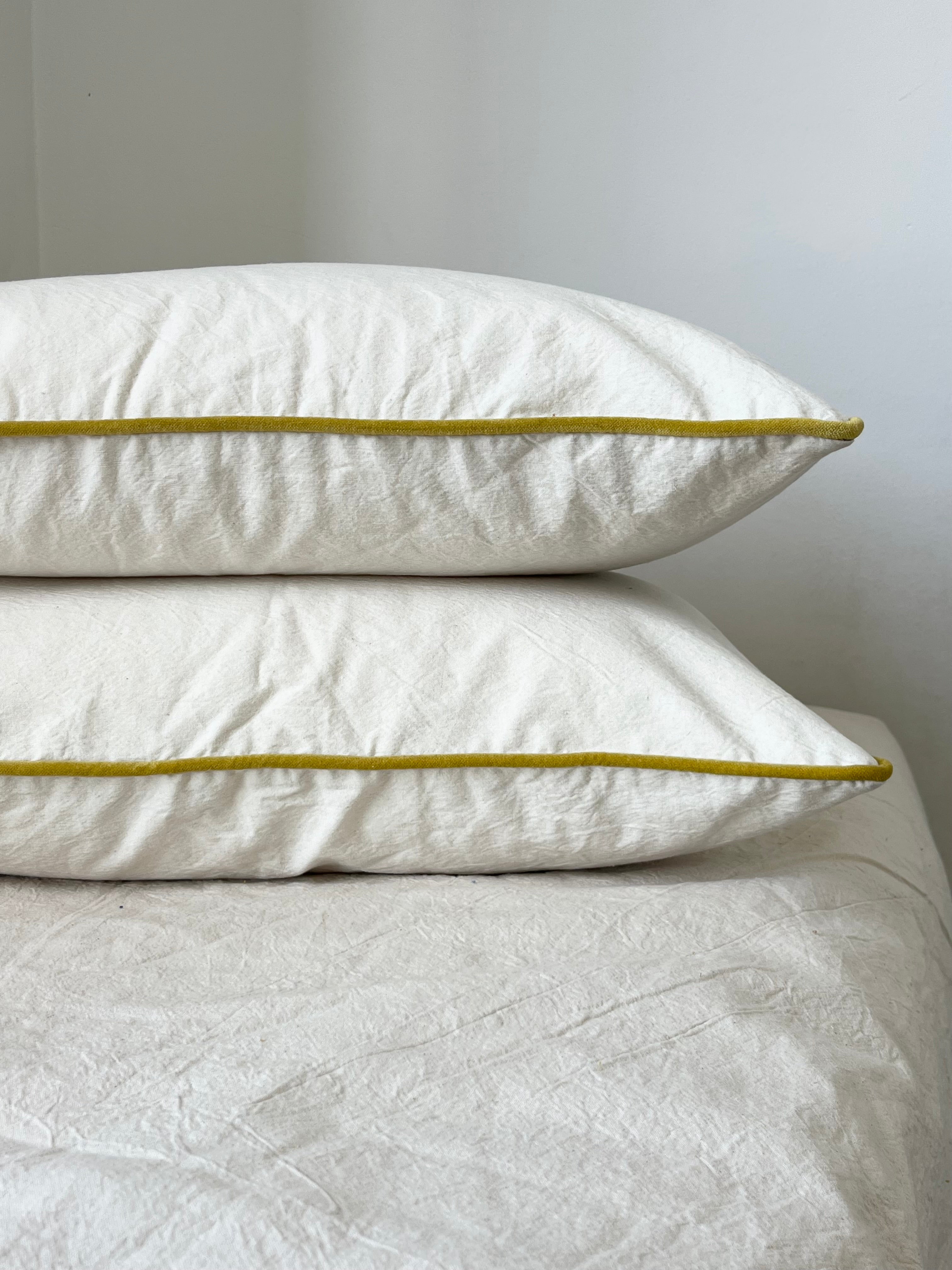 Almohadón Tusor Crudo / Sambayón Pana • 50x70 cm