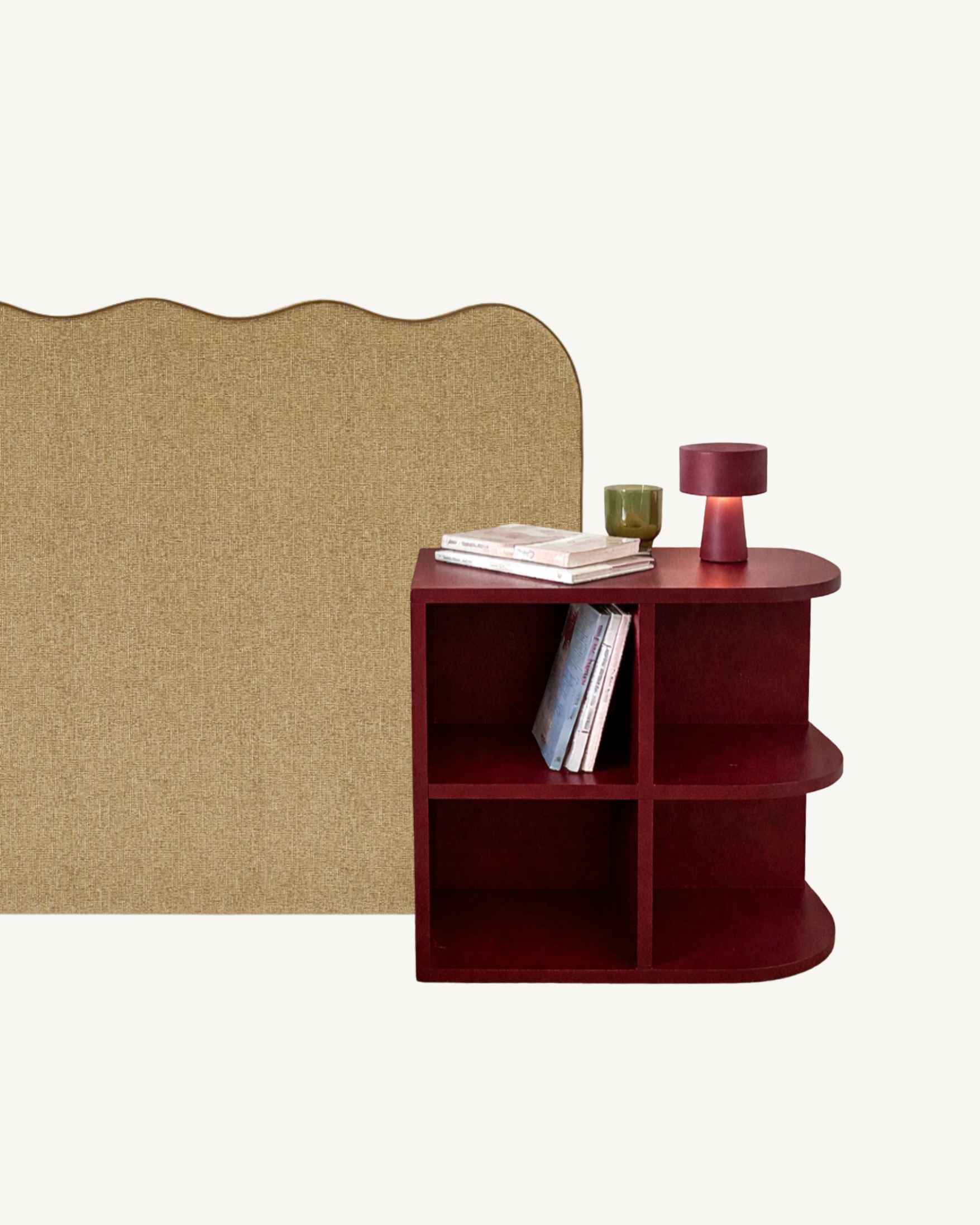 Respaldar Ondas Pana / Lino / Bouclé