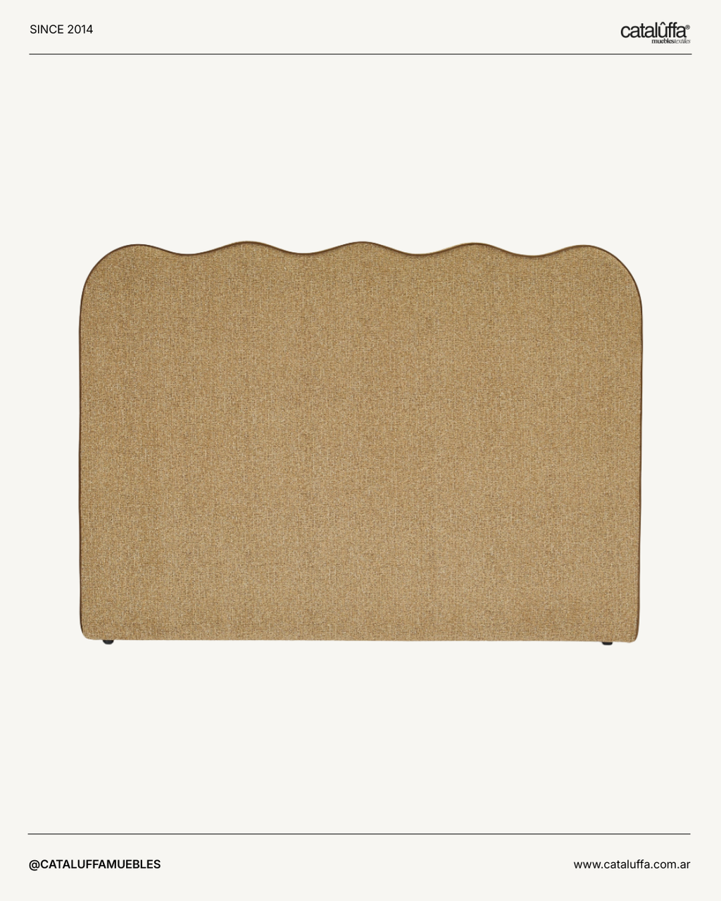 Respaldar Ondas Pana / Lino / Bouclé