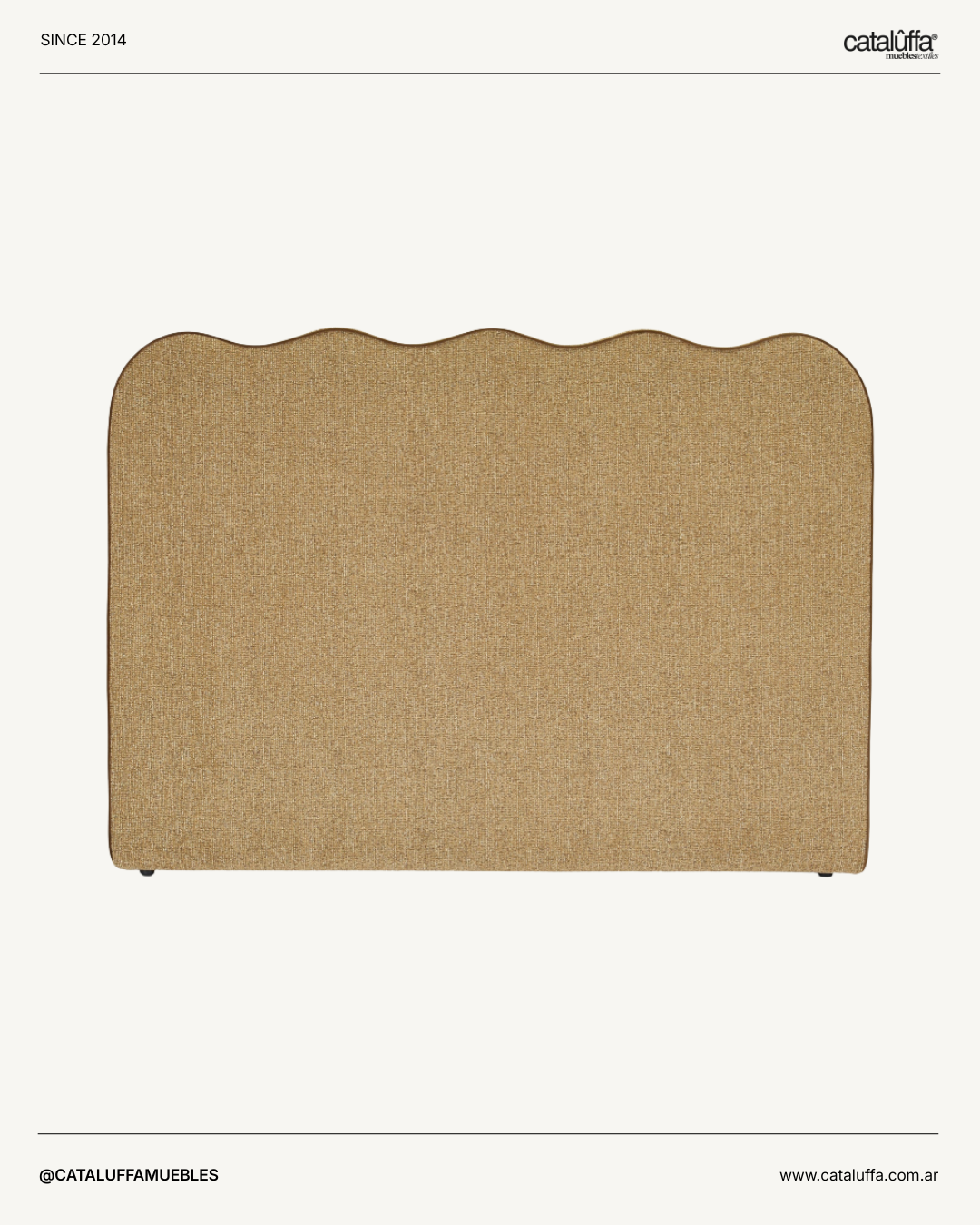 Respaldar Ondas Pana / Lino / Bouclé