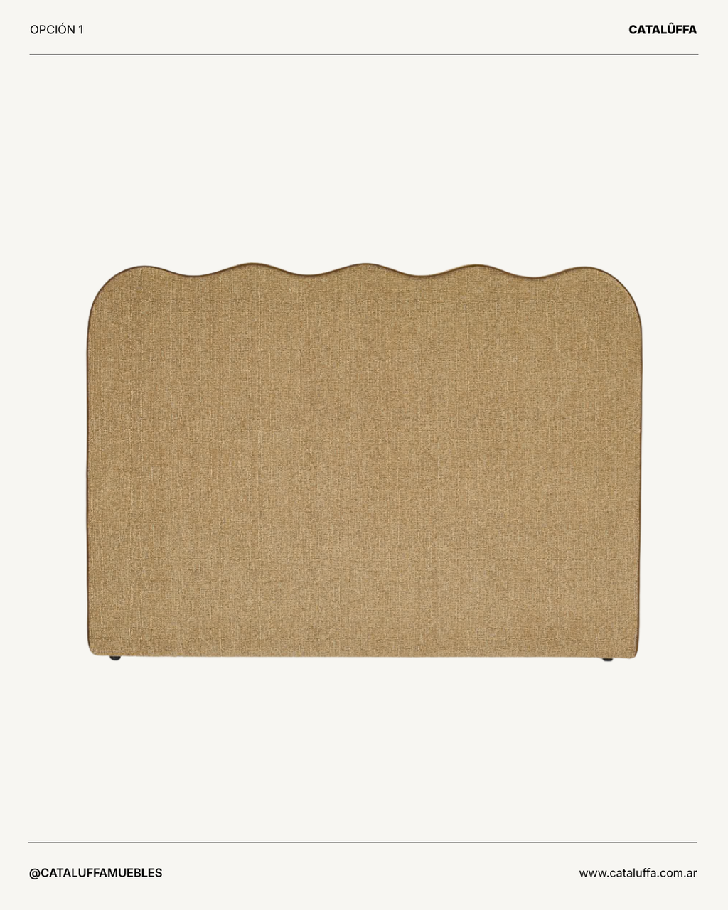 Respaldar Ondas Pana / Lino / Bouclé